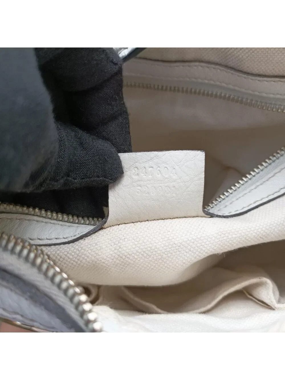 Gucci Heritage Horsebit Hobo White Leather